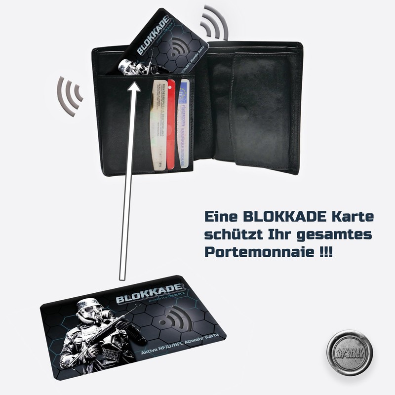 BLOKKADE Off-Block Active RFID/NFC Blocking Card Motif Stormtrooper Collectors Edition