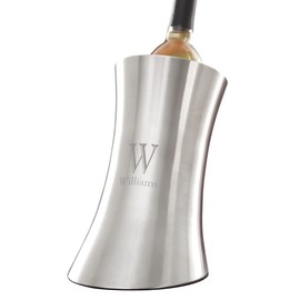 Personalization Universe Double-Walled Insulated Stainless Steel Wine Chiller with Custom Etched Monogram and Name, Perfect for Wine & Champagne, Great for Wedding, Housewarming, and Retirement Gifts
