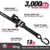 Bull Ring Sliding Ratchet Tie Down Straps – Includes (2)