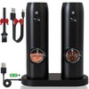 Electric Salt and Pepper Grinder Set - USB Rechargeable,LED Light,Adjustable