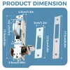 MOOTVGOO Storefront Door Mortise Lock, Commercial Door Locks, Swing Deadbolt
