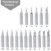 Pack of 12 900 m Soldering Tips, Replacement Soldering Tips