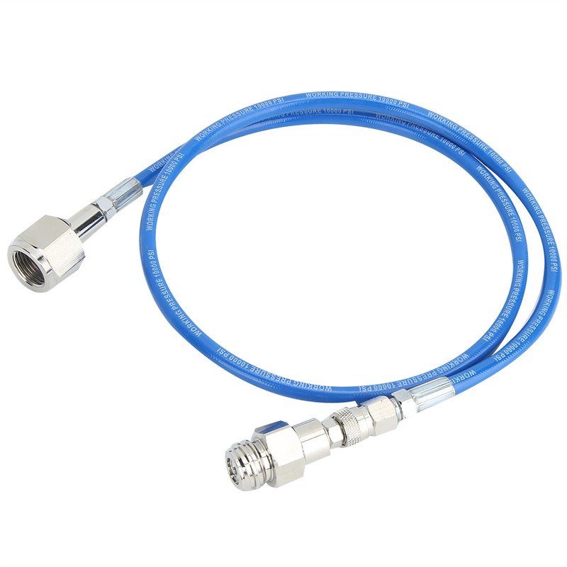 1m/3.3ft Blue G1/2-14 CO2 Hose Soda Water Adapter Hose Kit