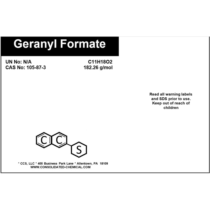 Geranyl Formate High Purity Aroma Compound 30ml (1 fl oz)