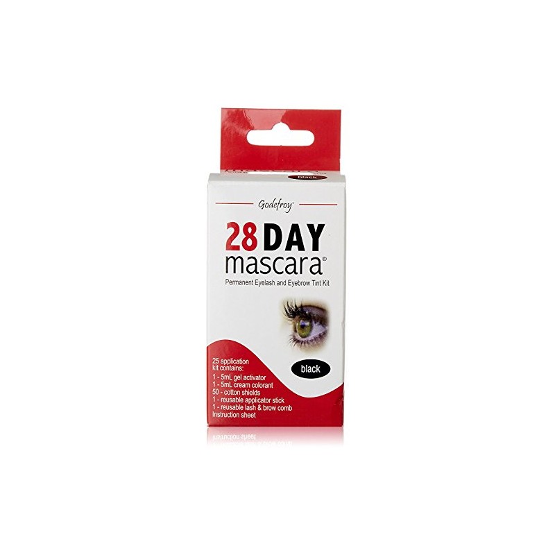 Godefroy 28 Day Mascara by Godefroy 25 Application Kit, Black