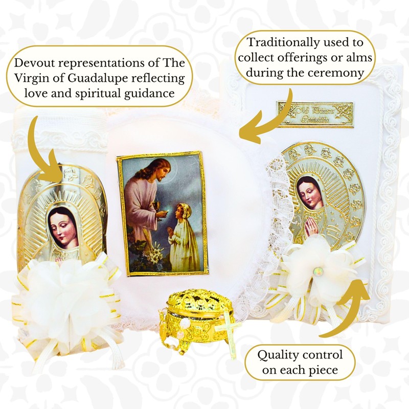 First Communion Bible and Candle - Biblia y Vela de