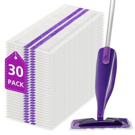 30 Count Spray Mop Pad Refill for Swiffer WetJet Hardwood and Floor Spray Mop, Disposable All Purpose Multi Surface for Floor Cleaning, Thickness Microfiber Clean Pads Replacement