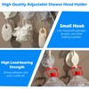 Shower Head Holder, 360° Rotatable & Adjustable Angle, Sideways &