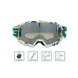 CRG Sports Motorcycle Goggle ATV Dirt Bike Off Road Racing Motocross Goggles for Men, Women, Adults
