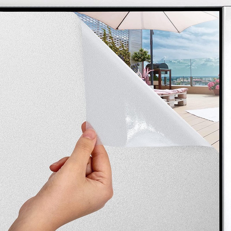 Frosted Glass Window Film Non Adhesive, Static Cling,Window Privacy Film