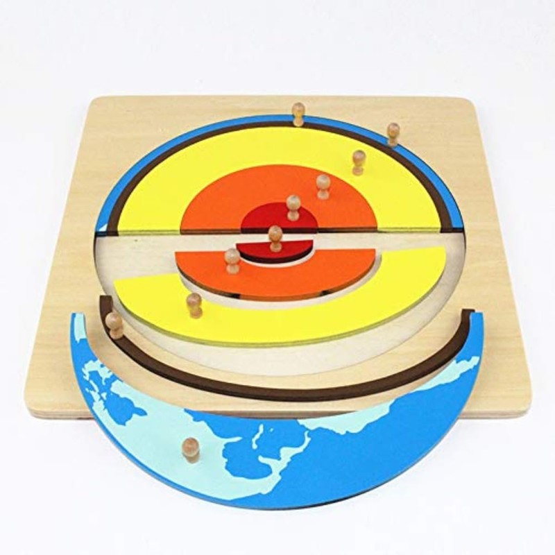 Montessori Children Geography Teaching Aids Internal Structure of The Earth