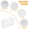 2 Pack Aluminum Foil Organizer, Foil and Plastic Wrap Organizer,