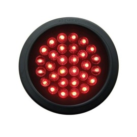(2) 30 LED Economy 4" Stop, Turn & Taillights Kit, Pair - Hot Rod Red LED/Red Lens