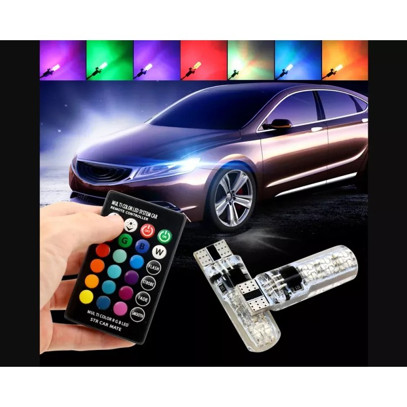 Corp.Res Electronics Par Led T10 Pellizco Rgb A Control Estrobo