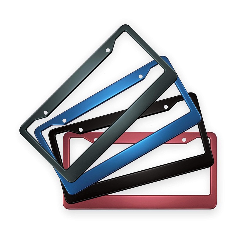 Special Edition Anodized Aluminum CAR License Plate Frame - Black