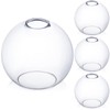 Glooglitter 4 Pack Fixture Replacement Globe Shade 8 Inch Diameter