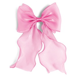 Bow Hair Clips for Women, Large Shiny Rose Red Bow Hair, French Long Tail Bows Hair Clip, Coquette Bows Hair Accessories for Girls