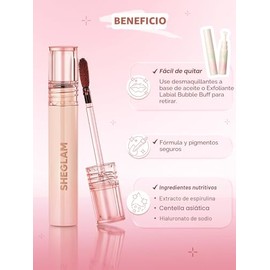 SHEGLAM Fall In Line Peel Off Lip Liner Stain Larga duración a prueba de transferencia Nude Lip Tint-Pinky Promise
