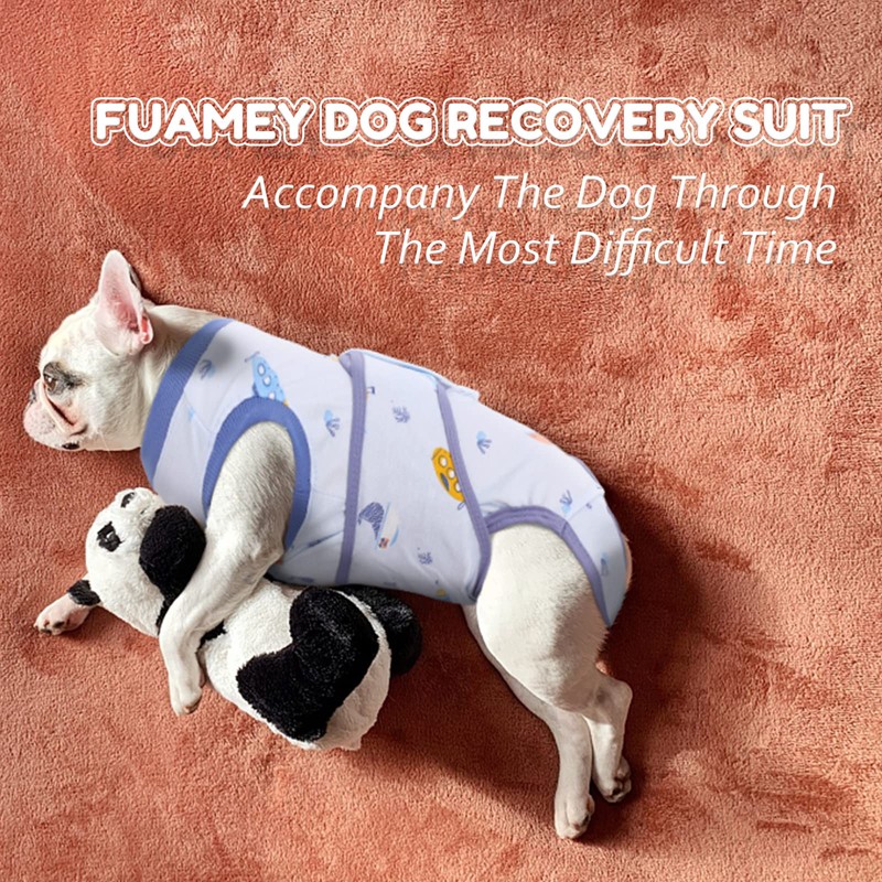 FUAMEY Recovery Suit for Dogs After Surgery,Soft Breathable Dog Bodysuit