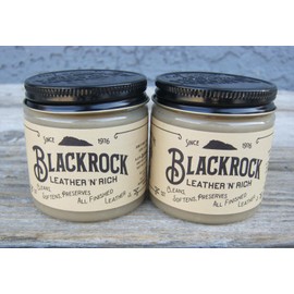 Blackrock Leather N Rich Lot of 2 Jars 4oz Leather Conditioner