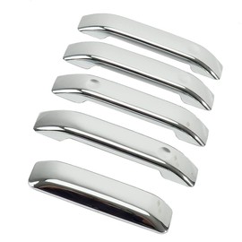 AUCERAMIC Chrome Door Handle Cover Fit for 2004-2014 Ford F150 4 Doors Tailgate Handle Cover Kit Chrome Accessories 5 PCS