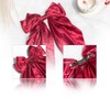 Burgundy Hair Bow for Women,Large Burgundy Satin Bow for Girls