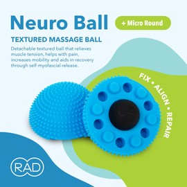 Neuro Ball - Rodillo de pie para liberación miofascial, bola de masaje de pies texturizada, automasaje, movilidad y recuperación