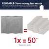 Demiwise Reusable Washable Aluminum Air Filter, MERV 8, Rectangular, Heavy-duty,
