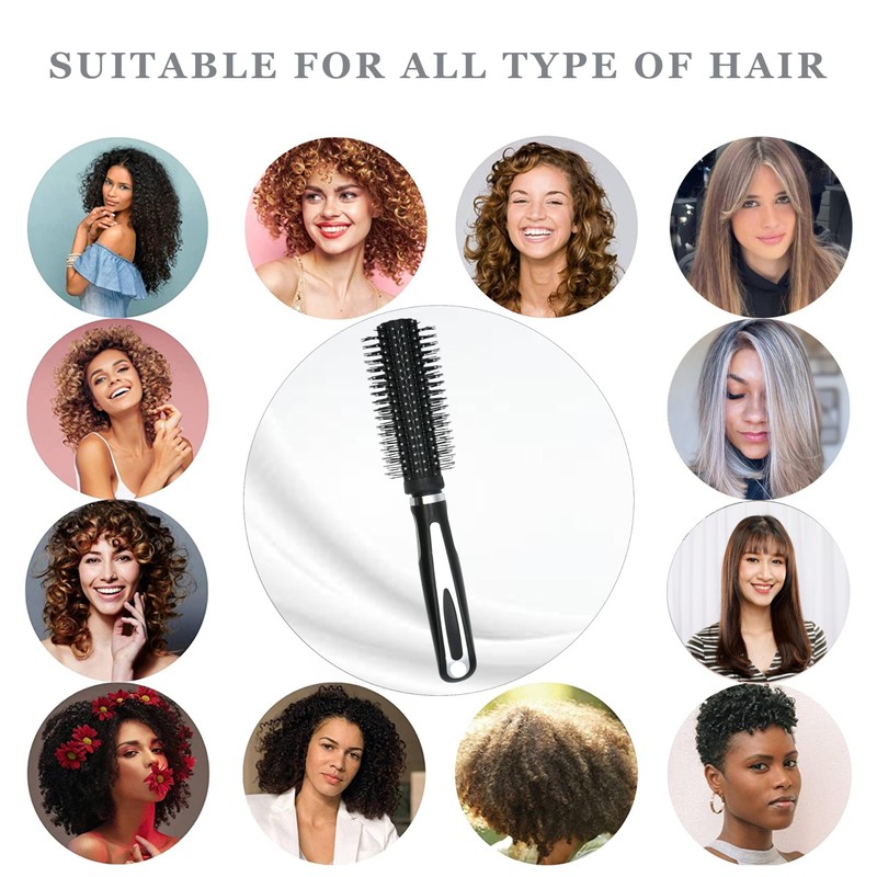 SRV Hub Radial Hairbrush for Women, Professional Bristle Brush for