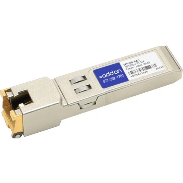 UD_AddOn Alcatel-Lucent SFP-GIG-T Compatible TAA Compliant 10/100/1000Base-TX SFP Transceiver (Copper,