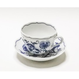 BOHEMIA BLUE ONION CBO12 Cup & Saucer 1 Guest