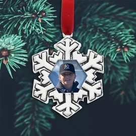 Radiant Snowflake Photo Ornament