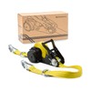 STRAPINNO Retractable Ratchet Tie-Down Strap - 1.5 in x 20