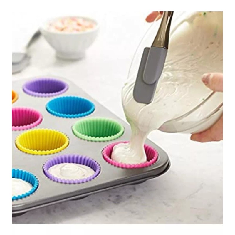 CL Moldes Silicon Capacillos Gelatina Pan Postres Surtidos