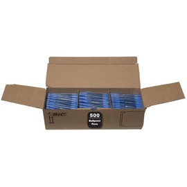 BIC Round Stic Medium 500CT BLU