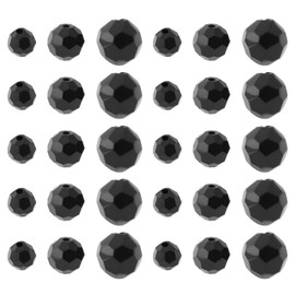 LT Easiyl Pack of 30 Round Plastic Glass Beads for Fishing, Compatible with Texas Carolina Rig, Suitable for Fishing Equipment (6 mm + 8 mm + 10 mm)