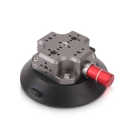 4.7inch Suction Cup Camera Mount, 360 Degree Rotation 4.7 Inch Aluminum Alloy Silicone Camera Metal Car Mount with 1/4 3/8 Inch Screw Hole for Action Camera SLR