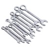 10PCS Mini Combination Wrench Set Steel Inch Open End Small
