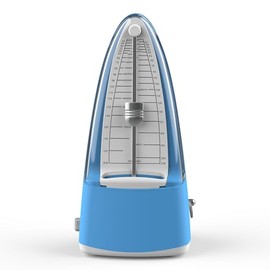 Macaron Blue Mechanical Metronome Simple Shape Accurate Time Clear Sound with Accent Bell Suitable for Piano, Violin, Ukulele, etc