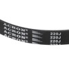 sourcing map 220J6 Rubber Poly V Belt, 6 Ribs PJ