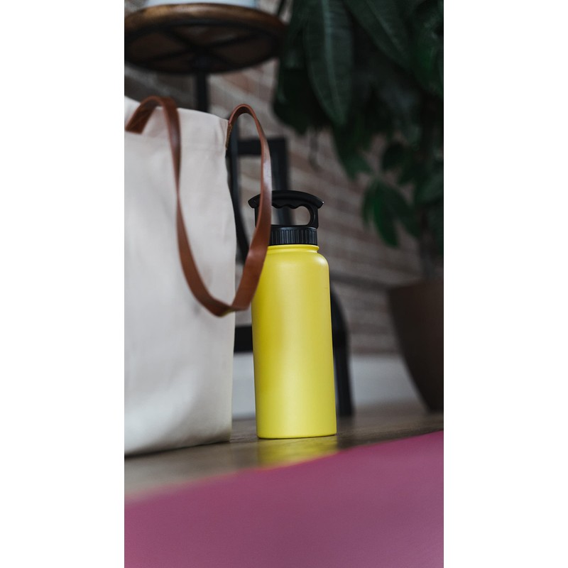 FIFTY/FIFTY 34oz - Stainless Steel Bottle-3 Finger Grip Cap