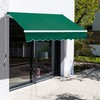 Outsunny 8' x 7' Patio Retractable Awning/Manual Exterior Sun Shade
