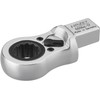 Hazet 6606D-17 Ratcheting Insert Box-end Wrench 17mm/14x18mm, Chrome-Plated, 17 mm/14