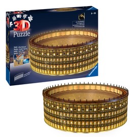 Ravensburger 3D Puzzle Colosseum in Rome at Night 11148 Glows in the Dark 216 Pieces from 8 Years