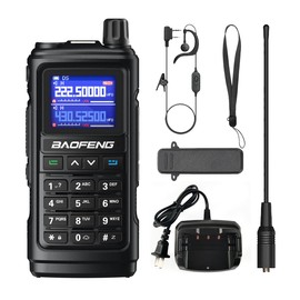 BAOFENG 17M Ham Radio Long Range Two Way Radio Dual Band Walkie Talkie for Adults with 999 Channels, VOX, DTMF, NOAA Weather Receiver, Flashlight, Earpiece, 1800mAh Li-ion Battery, Antenna