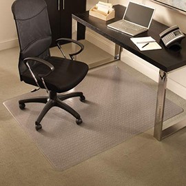 ES Robbins Everlife Carpet ChairMat Medium Pile, 60"x72" Rectangle, Clear