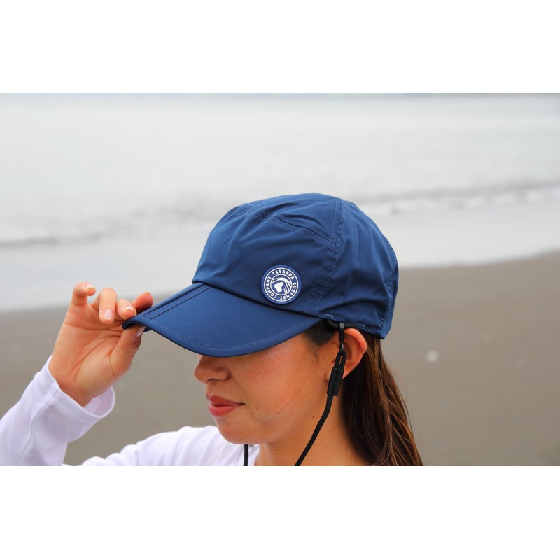 Tabarua Surf Hat [TM1012] Portable Surf Cap (Navy, 23.2 inches