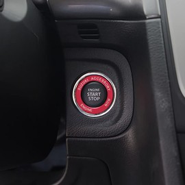 Applicable Suzuki Escudo Crosby Swift sx4 Jimny Alto Works Hustler Wagon r Aluminum Alloy Engine Start Ring (Red)
