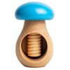 Creative Home Wooden Nutcracker, Mushroom-Shaped, 10 x 6 cm, Blue,