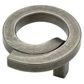 Liberty 65176PI Iron Craft Swirl Kitchen Cabinet Knob, 2 in., Tumbled Pewter